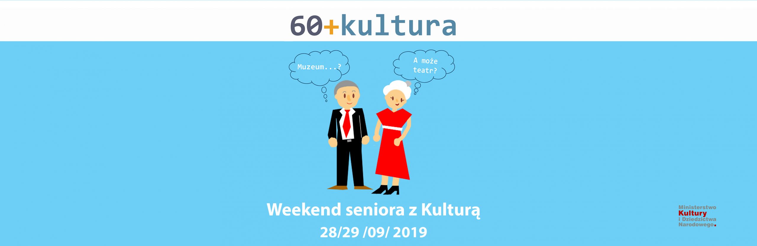 Plakat akcji "Weekend seniora z Kulturą"