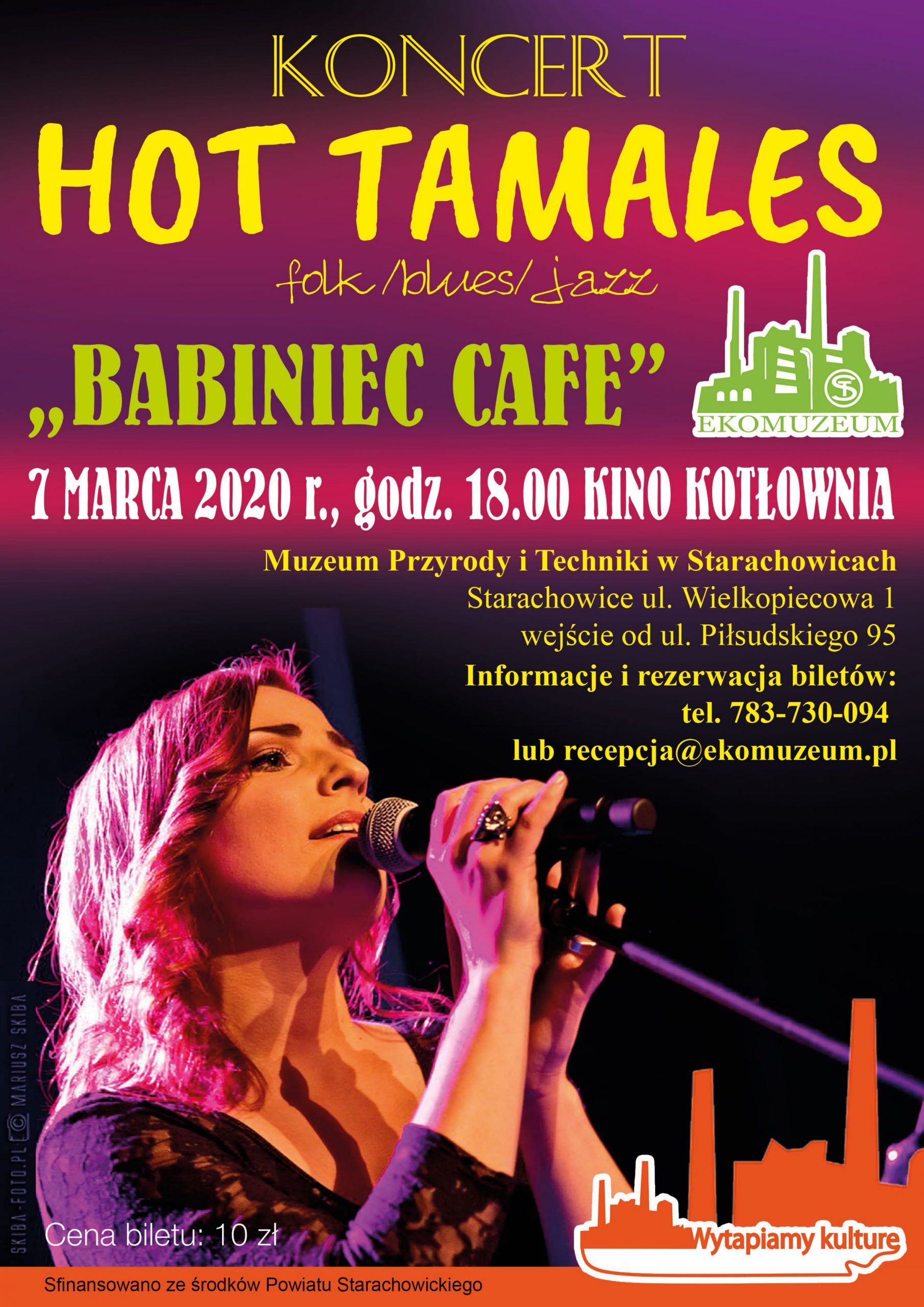 Plakat koncertu "Babiniec Cafe"