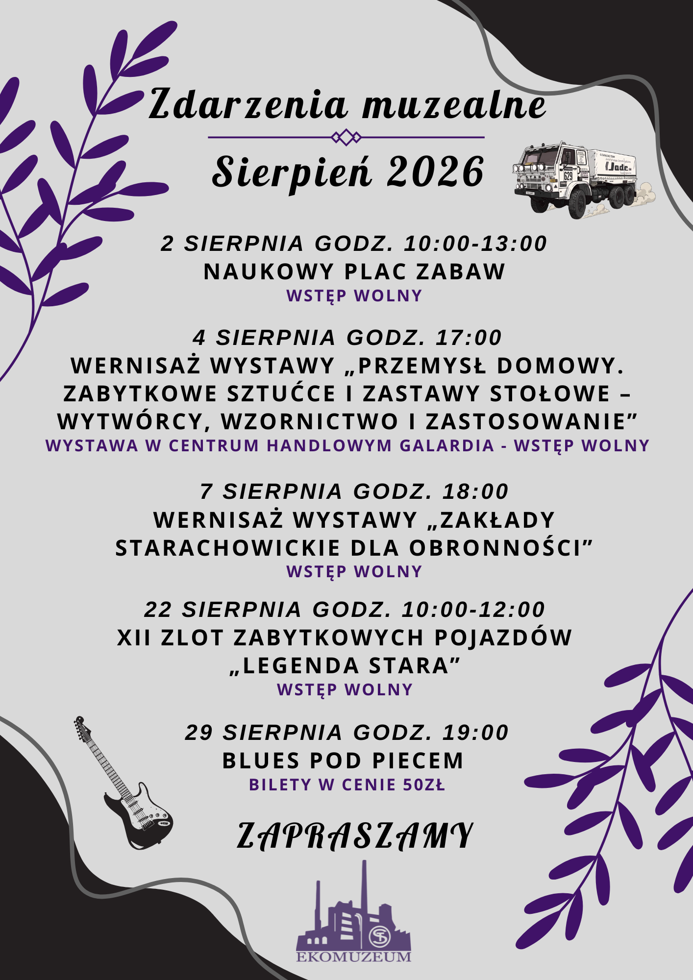 Zdarzenia Sierpień 2026