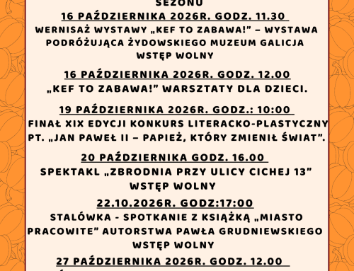 Zdarzenia muzealne-Październik 2026r.